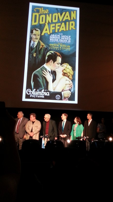 The cast as it is being introduced after the performance.