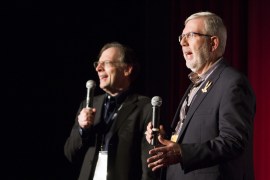 Beck and Maltin introduce the line-up of Bugs Bunny cartoons