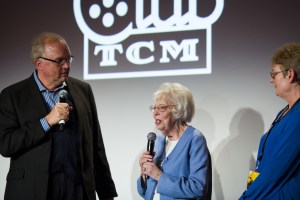 Actress, Faye McKenzie (center) with Randy Haberkamp and Lynne Kirste (AMPAS)
