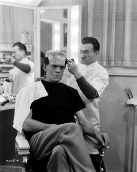 Jack Pierce making a Monster out of Boris Karloff