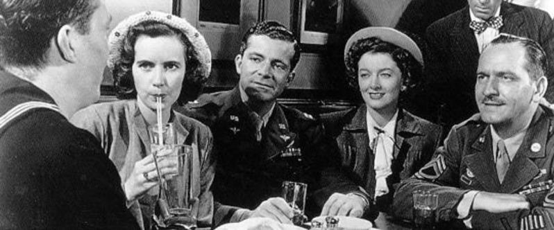 Harold Russell, Teresa Wright, Dana Andrews, Myrna Loy and Fredric March in THE BEST YEARS OF OUR LIVES