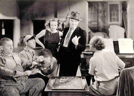 Joan with Ted Healy and The Three Stooges