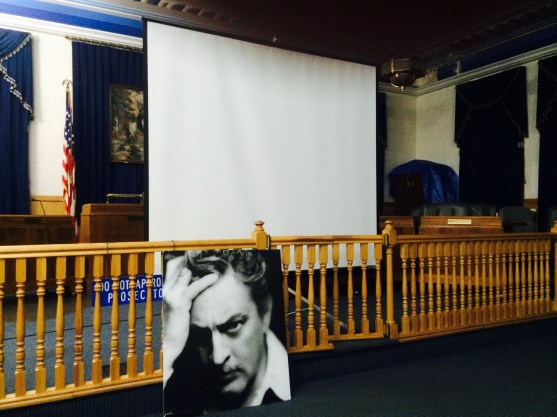 Charming setting - Municipal Courtroom.  One of the venues used by the Fort Lee Film Commission to bring classic film to we the people