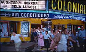 Despite the Colonial Theater being "Healthily Air-Conditioned," the crowd would rather face the heat than face The Blob