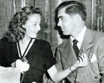 During rehearsal - Stanwyck and Power