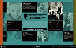 The Bette Davis Twitter Wall from SUTS 2013