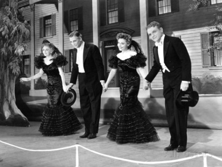 As The Four Cohans - Rosemary DeCamp, Walter Huston, Jeanne Cagney and James