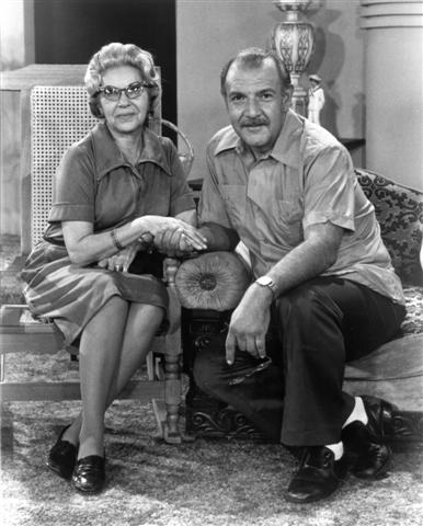 The grandparents: Velia Martinez as Adela and Luis G. Oquendo as Antonio