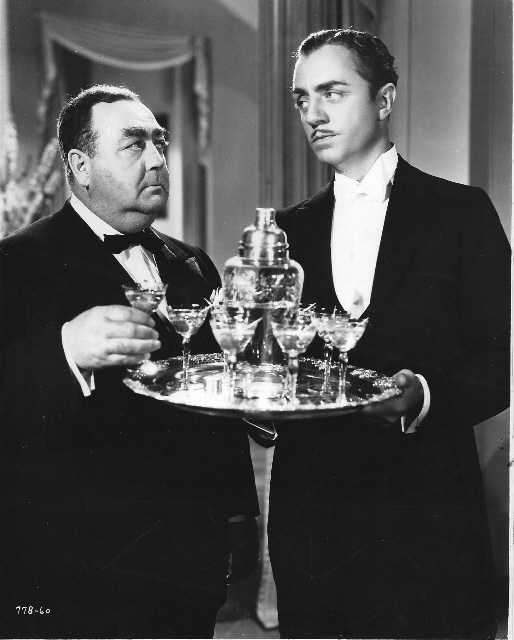 Pallette with William Powell who plays the title character in My Man Godfrey.