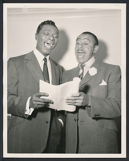 Nat King Cole and Cab Calloway in 1957