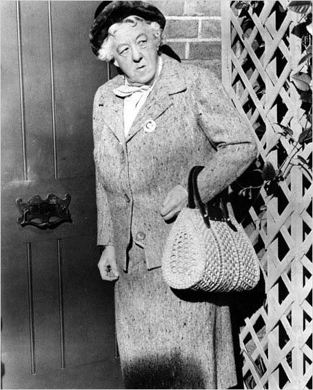 It took her several decades to make a film appearance, but Margaret Rutherford as Miss Marple charms and entertains