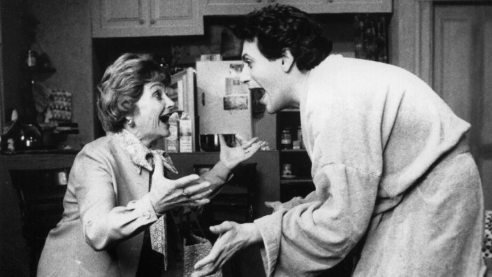 Estelle Getty and Harvey Fierstein in Torch Song Trilogy